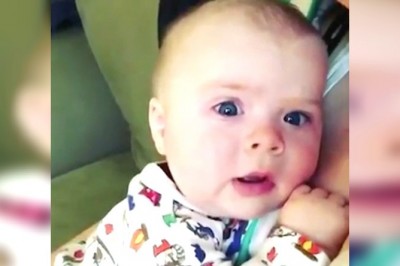 Ten maluszek kichnął i jest tym bardzo zaskoczony! Jego „O nie!” jest przezabawne!