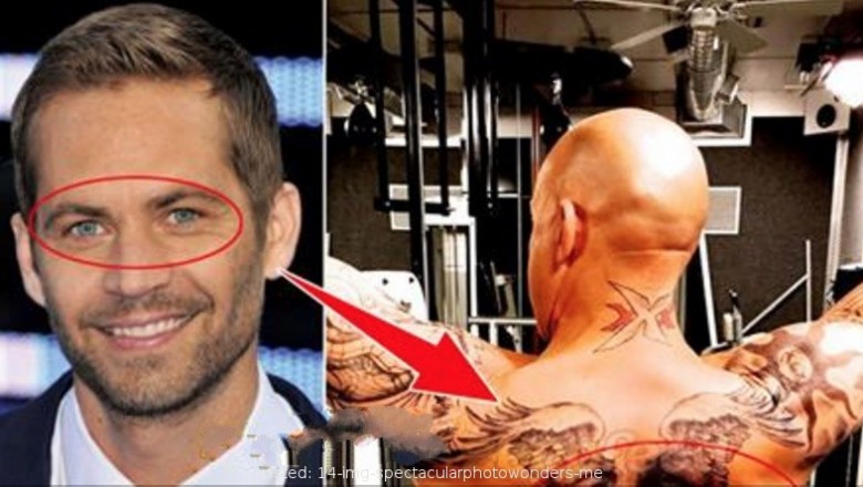 Vin Diesel na plecach zrobił sobie  tatuaż, który ma uczcić śmierć jego przyjaciela! Paul był dla niego jak brat! 