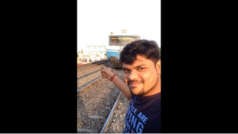 Postanowił zrobić sobie selfie z pociągiem! Nie przyszło mu do głowy jaki będzie finał!
