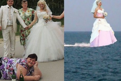 28 najdziwniejszych zdjęć ślubnych z Rosji! Tam wyobraźnia fotografów potrafi przekroczyć wszelkie granice! 