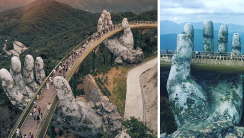 Zapierający dech w piersiach most w Wietnamie został właśnie otwarty i wygląda jakby pochodził z Władcy Pierścieni