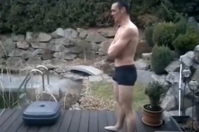 W takie upały chyba każdy chciałby wskoczyć do basenu! Ten typ próbował to zrobić w zimie!