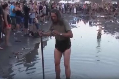 Chyba najbardziej hardcorowy uczestnik spośród wszystkich koncertów Woodstocku!