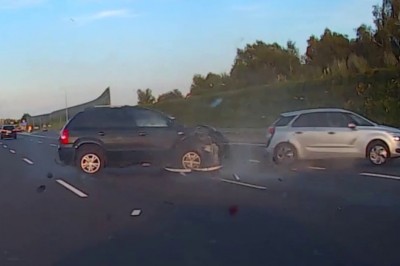 Nagranie z wypadku na S8! Takie są skutki zagapienia się podczas jazdy!