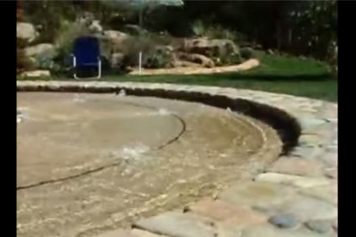 Wydawało się, że to zwykła mozaika w ogrodzie! Jednak gdy puścili wodę szczena mi opadła!