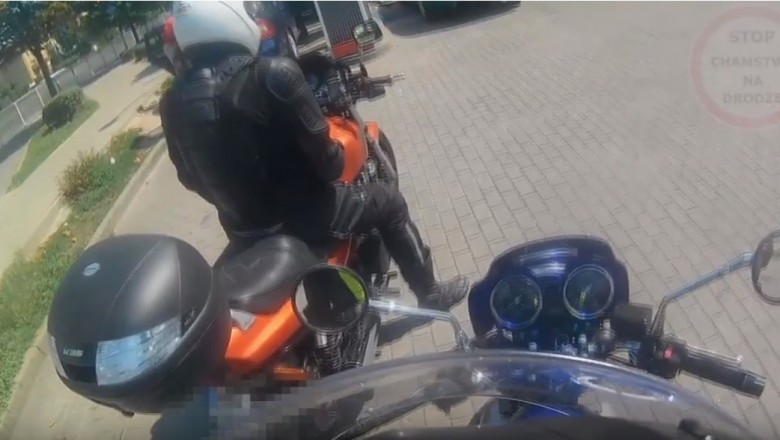 Walka Janusza z motocyklistami o kompresor na stacji benzynowej! Niektórzy to mają problemy!