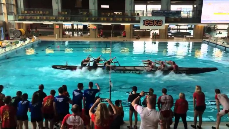 Polacy wymyślili nowy sport! Całkiem inna wersja przeciągania liny na wodzie!