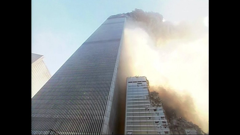 Odświeżone nagranie z ataku na WTC.  Wszystko z pierwszej ręki z miejsca ataku