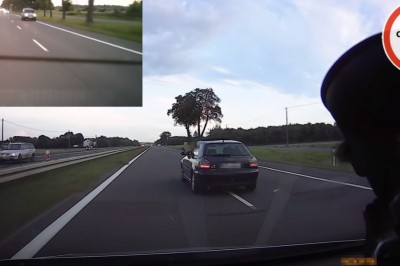Wyskoczył z tłokiem od silnika do gościa blokującego lewy pas. Tak się jeździ po polskich drogach