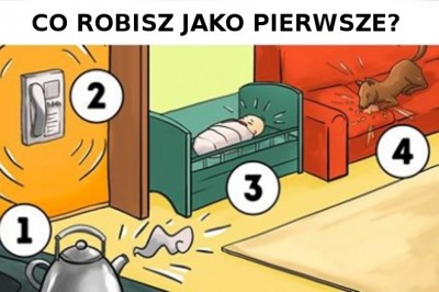 Co zrobiłabyś w tej sytuacji jako pierwsze? Twój wybór odzwierciedla twoją osobowość