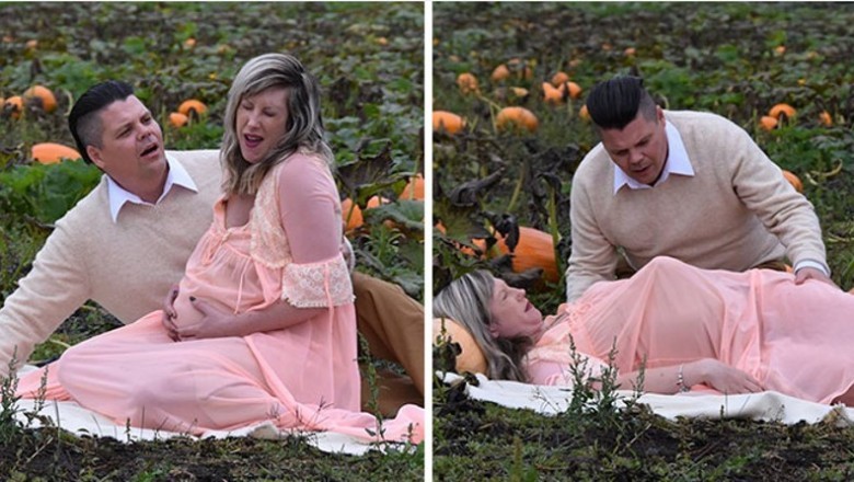 To najbardziej przerażająca sesja ciążowa jaką w życiu widziałam. Niektóre zdjęcia mogą być zbyt brutalne