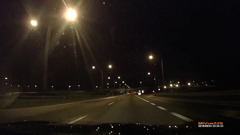 O krok od tragedii. Nagranie z jazdy na czołówkę autostradą A2 w nocy