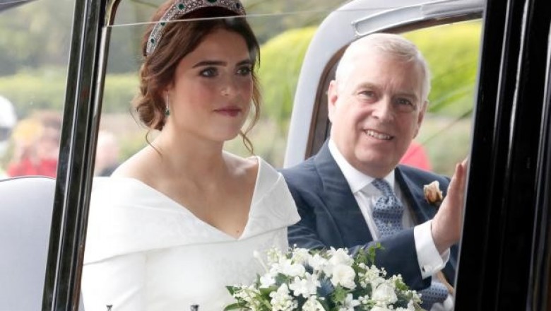 Suknia ślubna księżniczki Eugenii wzbudziła zachwyt gości i reporterów. Piękniejsza od kreacji Meghan i Kate?