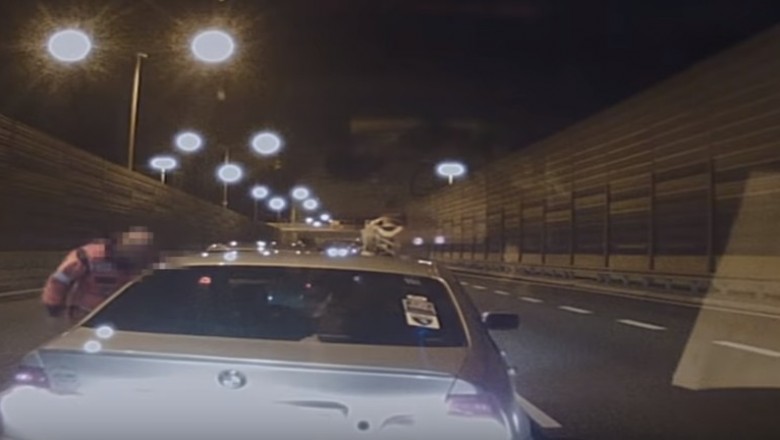 Pirat w BMW i niebezpieczne zatrzymanie na drodze szybkiego ruchu