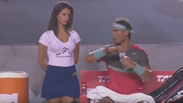 Gorąca dziewczyna kontra Rafael Nadal. To się dopiero nazywa samokontrola