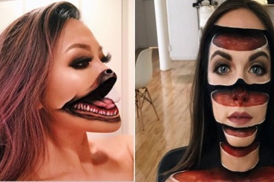 Jej makijaże sprawiają, że ludzie zaczynają krzyczeć. Zobacz niezwykłe iluzje optyczne na jej twarzy