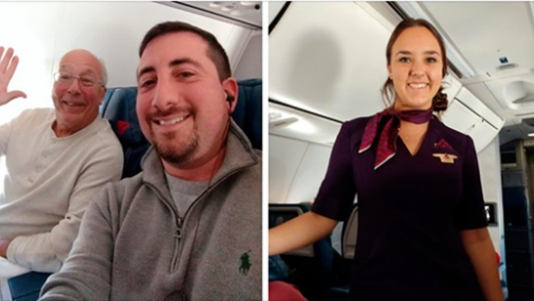 Ojciec zarezerwował 6 lotów aby spędzić święta ze swoją córką pracującą jako stewardessa. Towarzyszył jej na pokładzie 