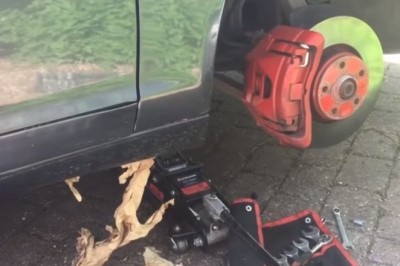  Tak wygląda Audi A6 kupione w Polsce. Ziomek srogo się zdziwił jak zmieniał koło