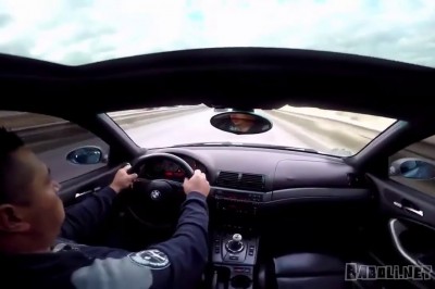 Mistrz kierownicy w BMW zamiast popisów nagrał swój wypadek