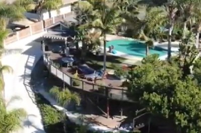 Wkurzony sąsiad niszczy podglądającego drona. Ma typ cela