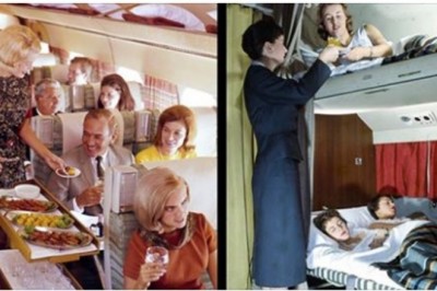 Te zdjęcia przedstawiają, jak kiedyś podróżowało się samolotem. Dzisiaj to nie do pomyślenia 