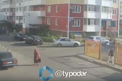 Wybuch butli z gazem w aucie. Babcia wracająca z zakupów nie wiedziała co się stało