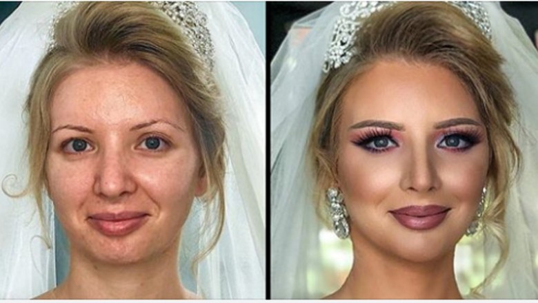 20 niesamowitych przemian Panien Młodych! Zobacz jak wyglądały przed i po nałożeniu ślubnego makijażu
