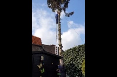 BHP jest dla leszczy. Ten gość szybko pożałował, że nie miał żadnego zabezpieczeni.