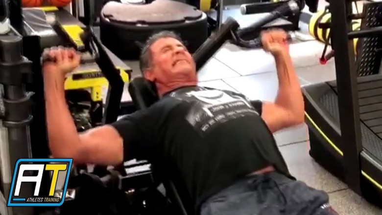 Tak się prezentuje 72 letni Sylwester Stallone na siłowni w trakcie przygotowań do Rambo 5