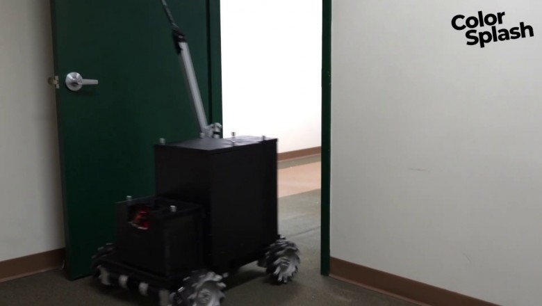 Prezentacja prototypu robota, który sam maluje mieszkanie. Chcielibyście taki?