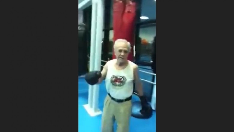 Mistrz boksu Eder Jofre w wieku 77 lat pokazuje na co jeszcze go stać