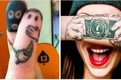 Dzięki swojej bogatej wyobraźni stworzyli bardzo nietypowe tatuaże. Każdy ma swój przekaz