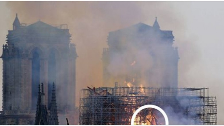 Zobaczyła w płomieniach Notre Dame postać Jezusa. To zdjęcie obiegło cały świat