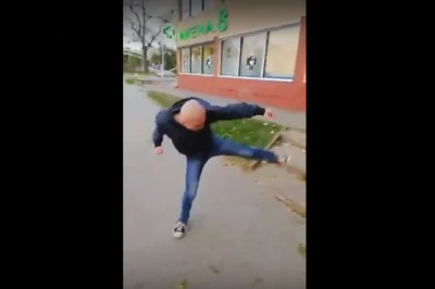 Szybki Seba kontra 10 policjantów. Na ośce nikt z nim nie ma szans