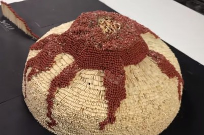 Tak płonie 52 tysiące zapałek. Ziomek zrobił konkretny kopiec