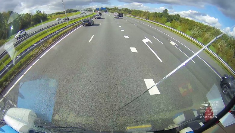 Polak oszukał przeznaczenie na autostradzie w Holandii. Niewiele brakowało