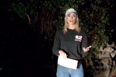 Twarda z niej blondyna. To wejście na żywo zapamięta na długo