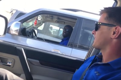 Ziomek nie podskakuj, bo zaraz zmięknie Ci rura. Tym razem koleś źle trafił