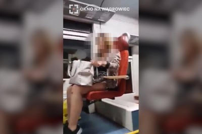 Mocne nagranie z akcji w pociągu z Poznania. Dziewczyna okradła konduktora