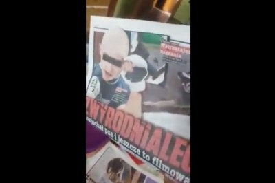 Reakcja psa na widok Rafała B., który nagrał jak przejeżdża bezbronne zwierzę