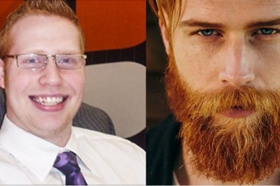 Doradził nieśmiałemu księgowemu z nadwagą, żeby zapuścił brodę. Jego metamorfoza powala 