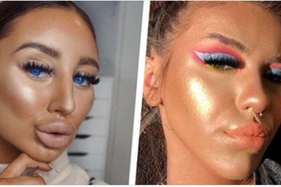 Te dziewczyny zdecydowanie przesadziły z rozświetlaczem. Zdają się jednak tego nie wiedzieć