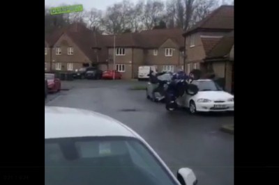 Seba dorwał quada i postanowił zaszaleć na osiedlu. Szybko pożałował 