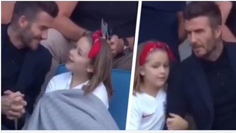 Beckham pocałował w usta  swoją 7-letnią córkę. „Ojciec tak nie powinien całować córki”