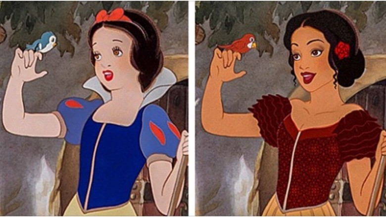 Artysta pokazuje jak wyglądałyby księżniczki Disneya, gdyby miały inny kolor skóry. Zmiana na lepsze? 