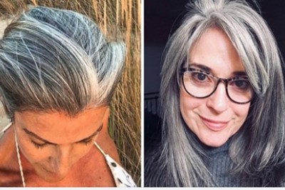 Te kobiety zamiast przejmować się ze  swoją siwizną, uczyniły z niej prawdziwy atut. Świetne pomysły