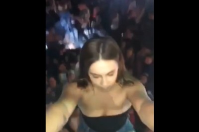 Chciała nagrać jak skacze w tłum fanów. Bardzo szybko zakończyła imprezę