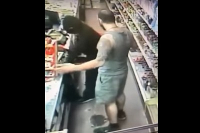 Kozak szybko pożałował swojej akcji w sklepie. Trafił na większego od siebie