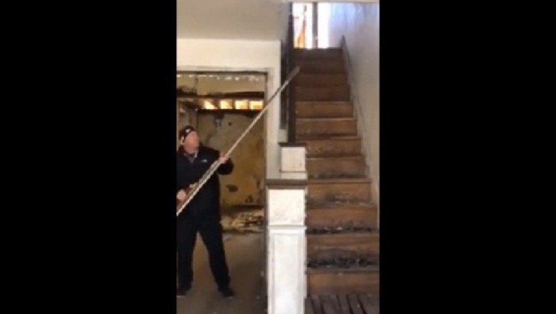 Budowlańcy natrafili na bardzo niebezpieczną pułapkę na schodach