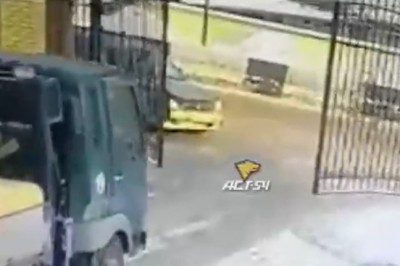 To się nazywa fart i refleks. Gość uszedł z życiem w ostatniej chwili 